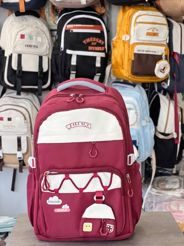 کوله پشتی مدرسه وارداتی WEIZHINA کد 124 - تصویر 2