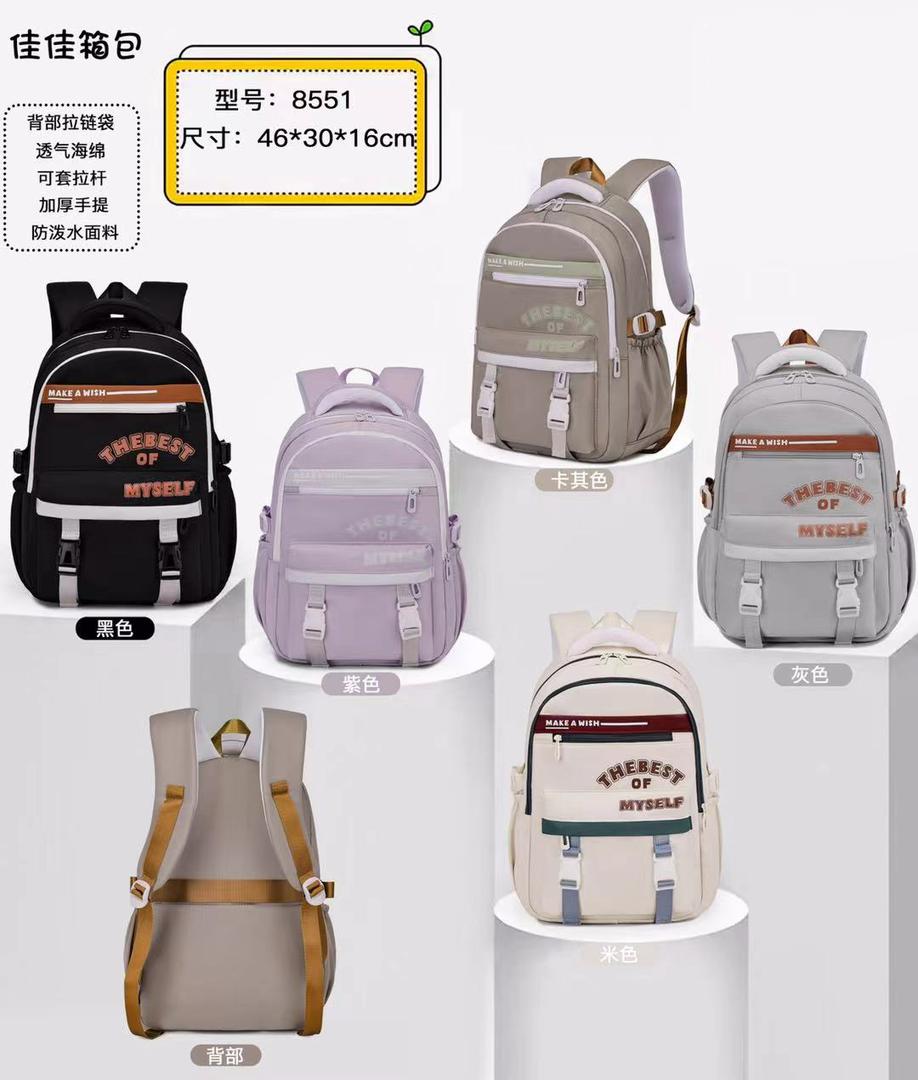 کوله پشتی مدرسه وارداتی طرح make a wish کد 126 - تصویر 2