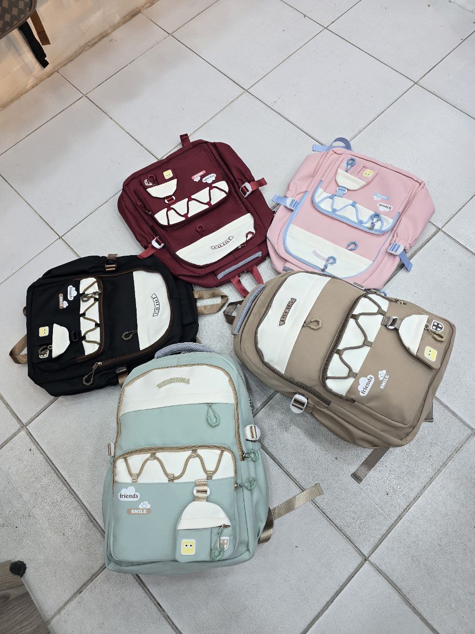 کوله پشتی مدرسه وارداتی WEIZHINA کد 124 - تصویر 4